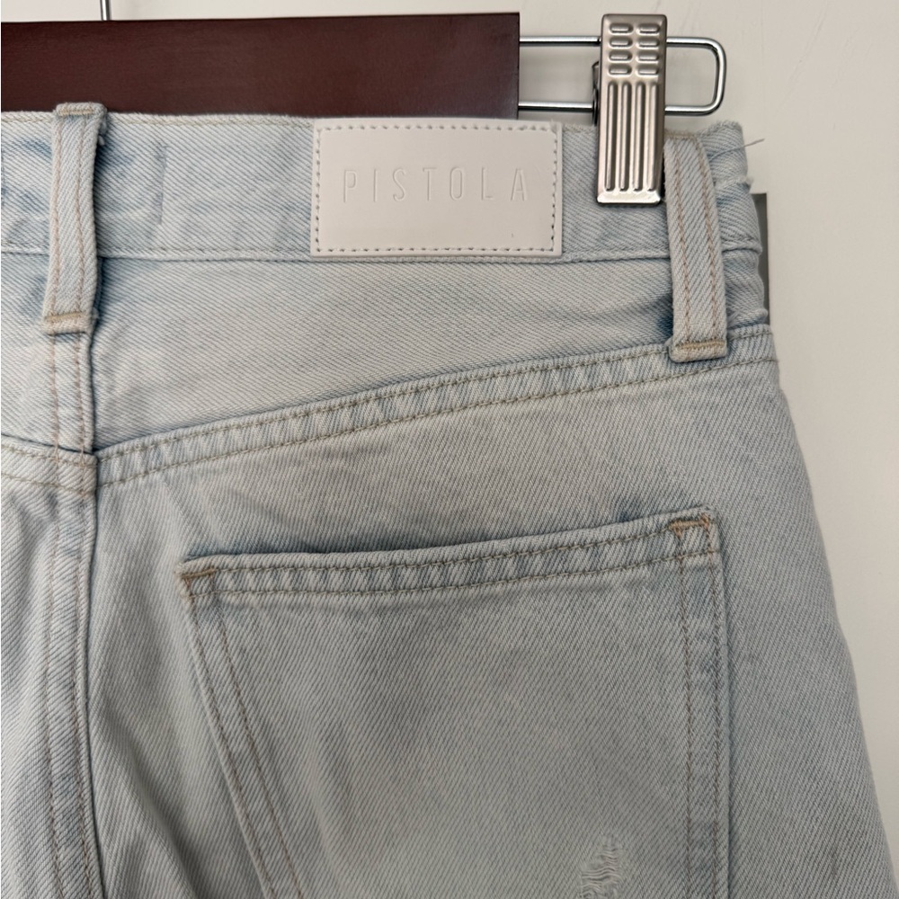 Pistola Straight Leg Raw Hem Light Wash Jeans Spring Summer Denim REVOLVE - Picture 8 of 9